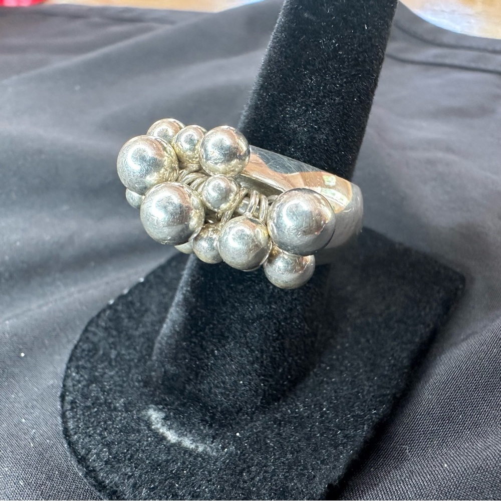 Pre-owned Silpada Sterling Silver ChaCha Ring Size 6